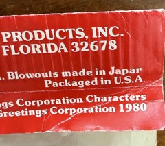 Vintage 1980 General Mills Strawberry Shortcake Birthday Party Blowouts New 6
