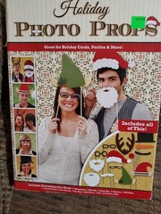 Holiday Photo Booth Props For Holiday Cards Parties Santa Hat Elf Reindeer