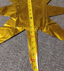 16-Pc Explosion Star Starburst Foil Balloons 8 Point Gold 21″ & 26″ Party Decor