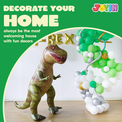 62in Giant T-Rex Dinosaur Inflatable, Over 5ft Tall, Party Decor & Pool Toy Gift