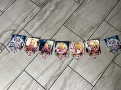 Sailor Moon Pretty Guardians hanging letter birthday banner