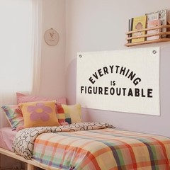 Everything is Figureoutable Inspirational Wall Decor, Office Motivational Wal…