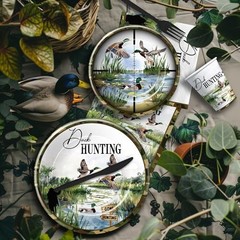 Duck Hunting Party Decorations Tableware – Mallard Theme One Luck Duck Hunting