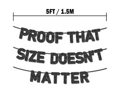 Pre-Strung Funny Bachelor Party Banner – Black Glitter Paper – Bachelor Party