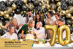 70Th Birthday Decorations for Men Woman with Happy 70Th Birthday Decorations Ban