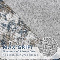 TTelephant 3×5 Area Rug Washable 3′ x 5′ (Rectangular), Abstract-multi