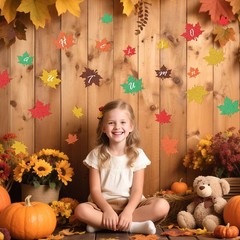 90 PCS Fall Maple Leaves Printed Glitter Paper Leaf Cutouts Bulletin Board