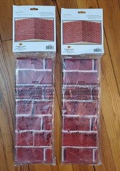 2 Beistle Brick Wall Backdrop Decoration Party Supply Photo Insta-Theme 4′ x 30′
