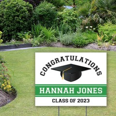 Personalized Class of 2024 Graduation Yard Sign, Graduation Outdoor Yard Sign