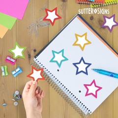 108 PCS Paper Star Cutouts Bulletin Board Classroom Crafts Decor 3×3 Inch
