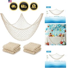 Nautical Fish Net Decorations for Party Wall Hanging Ocean Theme Decor