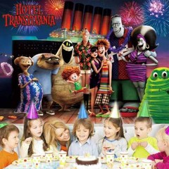 Hotel Transylvania Birthday Supplies Backdrop Banner Poster Vinyl Birthday Gift