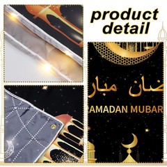 3 Pcs Hanging Banner LED Decoration Set 71 x 35.4/11.8 Inch Lighted Backdrop …