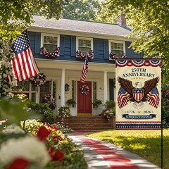 Weather-Resistant 250th Anniversary Flag – Eagle Design for 4th of July Decor