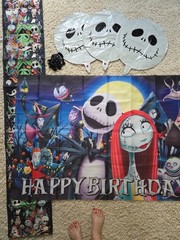 Nightmare Before Christmas Party Supplies Birthday Wall Banner + Balloons Jack