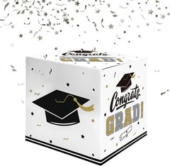 Elegant 2026 Graduation Box – Chic Gold Stamped Card Collection for Parties