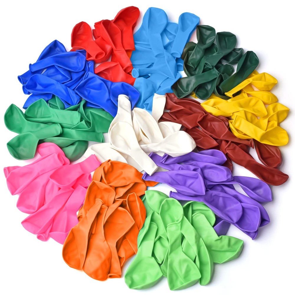 Thickened balloons, 120 PCS Balloons Assorted Colors, Latex Balloons for Kid’…