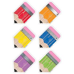 Upcycle Style Pencils Cut Outs 8079 3 inch Classroom Decoration Accents