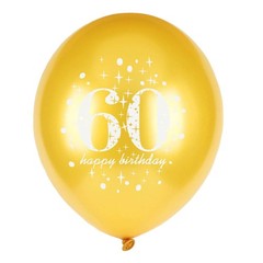 60th Birthday Balloons Black and Gold 60th Birthday Decorations for Men Women…