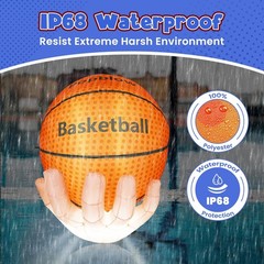 6Ft Inflatable Basketball Decorations – LED Lighted Party Supplies for Yard Fun