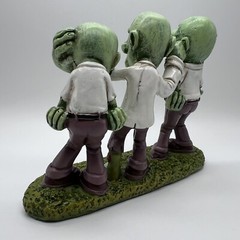 Three Wise Zombies Figurine 15.5cm Horror Ornament See Hear Speak No Evil Decor
