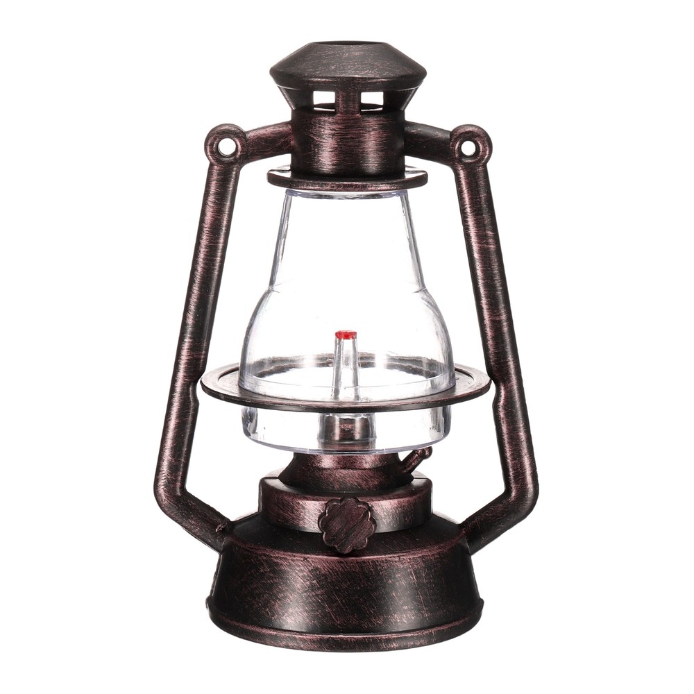 Dollhouse Micro Lantern, 6.69″ Height, Plastic Mini Kerosene Lamp Copper, 1pcs