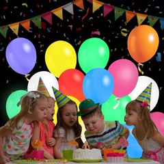 LED Balloons Flashing, 32 Pack, 8 Colors Light Up Balloons, Lasts 12-24 Hours…