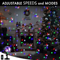 Christmas Snowfall Projector Lights, Multi Colors Holiday Lights with Remote …