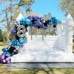 60pcs 12inch Space Balloons, Black Metallic Blue Purple Silver Balloons for B…