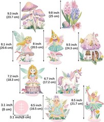 Fairy Party Decorations Happy Birthday Banner & Centerpieces Set NEW
