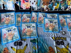 Pokemon Birthday Party Decorations Pikachu Charmander New Banner Plates