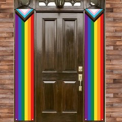 Nepnuser Progress Pride Porch Banner 12*71 inches (30*180 cm),