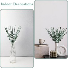 Sukh 24pcs Artificial Eucalyptus Stems – Faux Branches 24 Pcs