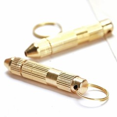 2Set Small Spoon Metal Keychain Ear Pick Party Decorations Dispenser As Men Gift