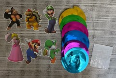 NEW 42Pcs Super Mario Bros Birthday Party Decor Backdrop Banner Balloons+