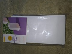 Sun Squad White Resin Luminary Bags Indoor Outdoor Reusable 6 Pack Solid