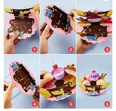 Ice Cream Birthday Party 6 Pieces Decoration Table Centerpiece TISSUE SUNDAE