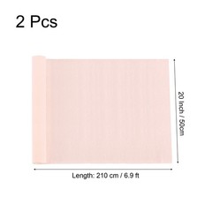 2pcs Crepe Paper Roll Crepe Paper Decor 6.9ft Long 20 Inch Wide, Light Gold