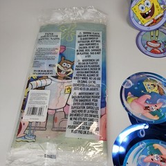 SpongeBob Squarepants Birthday Party Supplies Tablecloth Banner Hanging Swirls