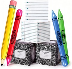 School Celebration Decorations Classroom Composition Book Balloon Boxes Infla…