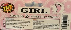Gender Reveal Celebration Cannons (Two 2 Packs, Its’s a Girl Pink Confetti)