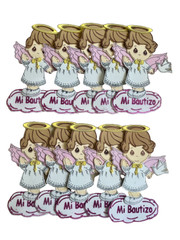 10 Mi Bautizo angel girl boy cutouts decor Fomi Recuerdo para Baptism foam sign