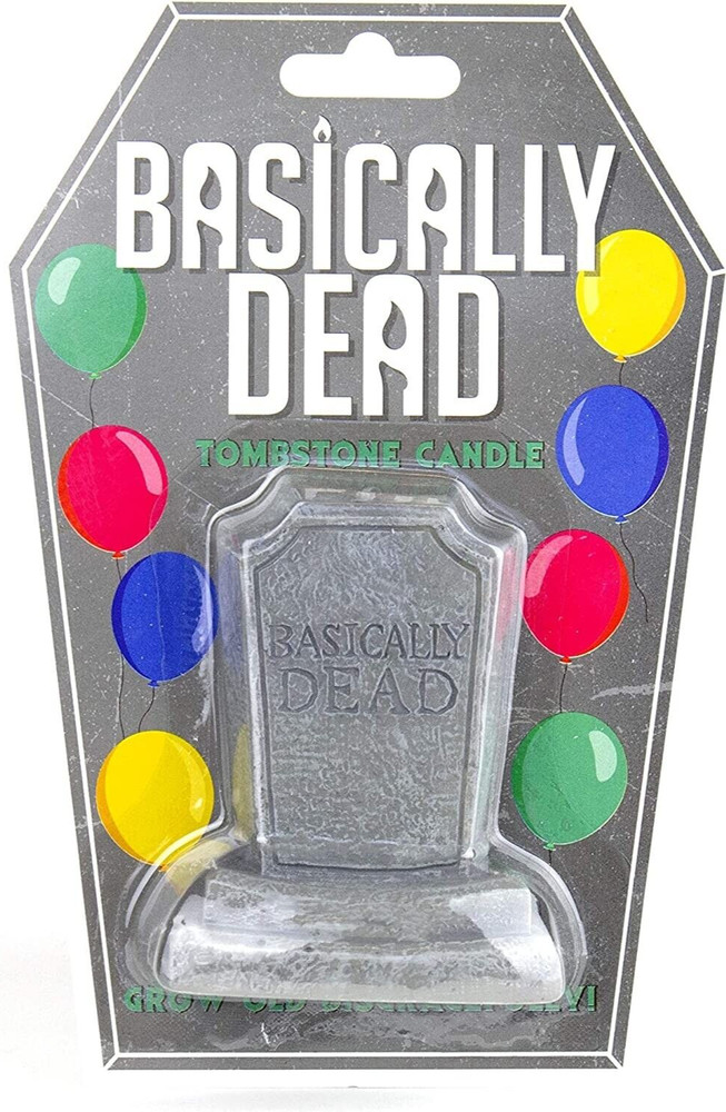 Basically Dead Birthday Candle – Funny Gag Prank Joke Cake Topper Over the Hill