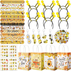 110 Pcs Bee Party Favors Themed Birthday Decorations Honey Bee Party Supplies Gi
