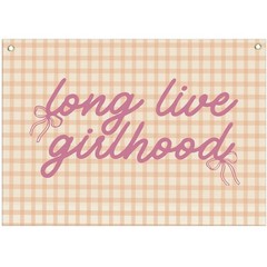 Topthink Girl Banner Decor Long Live Girlhood