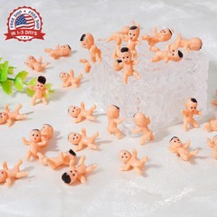 Bouclel Party Decorations Mini Plastic Babies Party Supplies Shower ice cube Gam