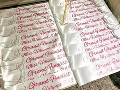Child Birthday Party Ribbon Gem Sash | Pageant Winner, Competition Award, Dance