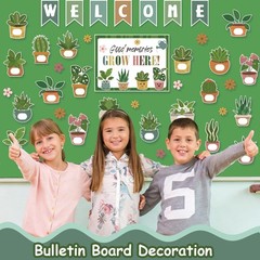 Welcome Back To School Classroom Door Decoration Plant Theme Notice Board
