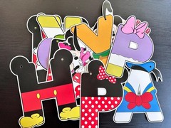 Mouse Party Decorations Kit – Birthday Banner, Swirls, Centerpieces & Cake Toppe