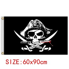 60*90cm Pirate Banner Pirate Theme Birthday Party Decorations Pirate Ship Skull
